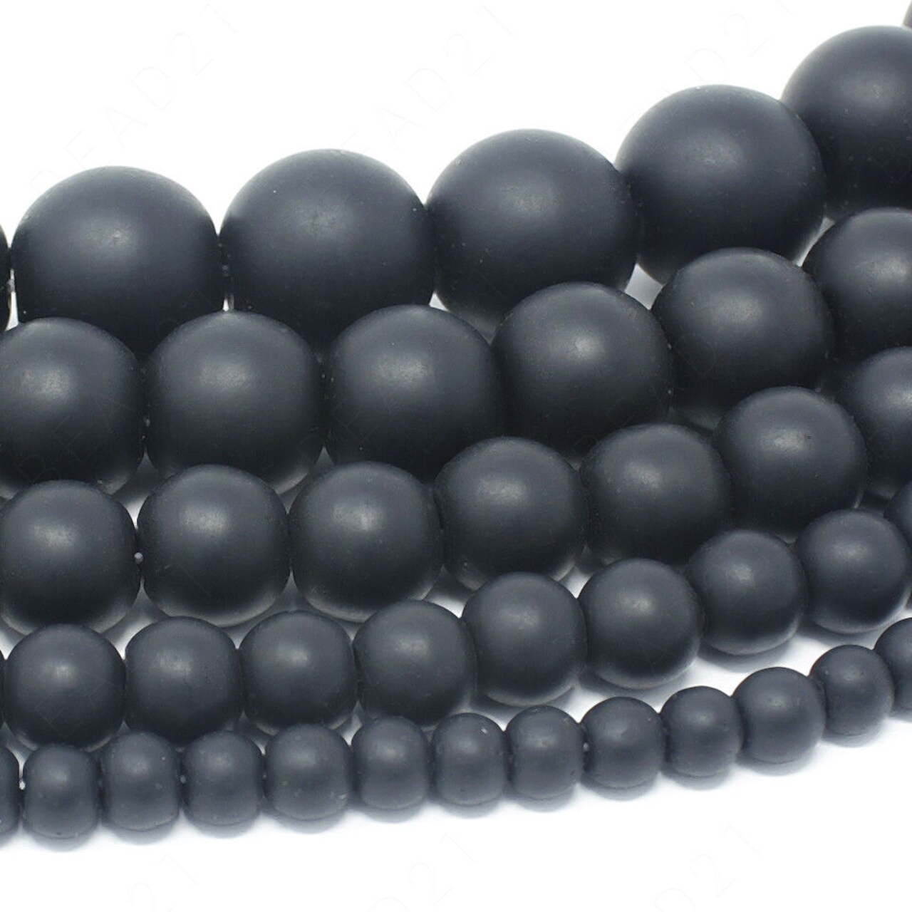 Matte Natural Gemstone Beads Round Frosted .